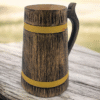 Wooden Beer Mug with Handle