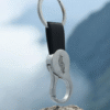 Metal Keychain with Leather Strap – Stylish Premium Key Holder