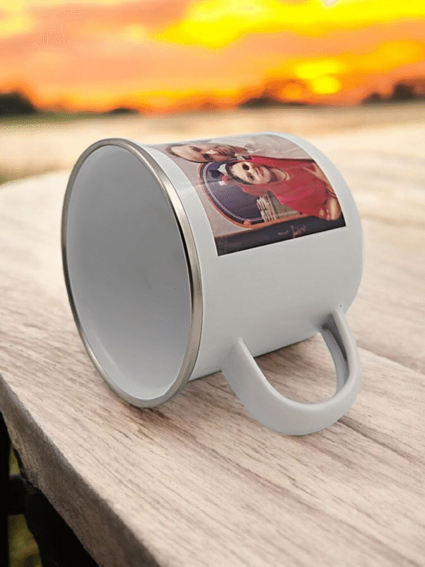Personalized Photo Enamel Mug