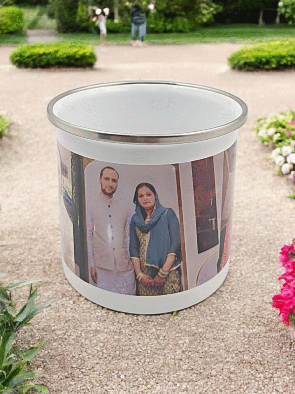 Personalized Photo Enamel Mug