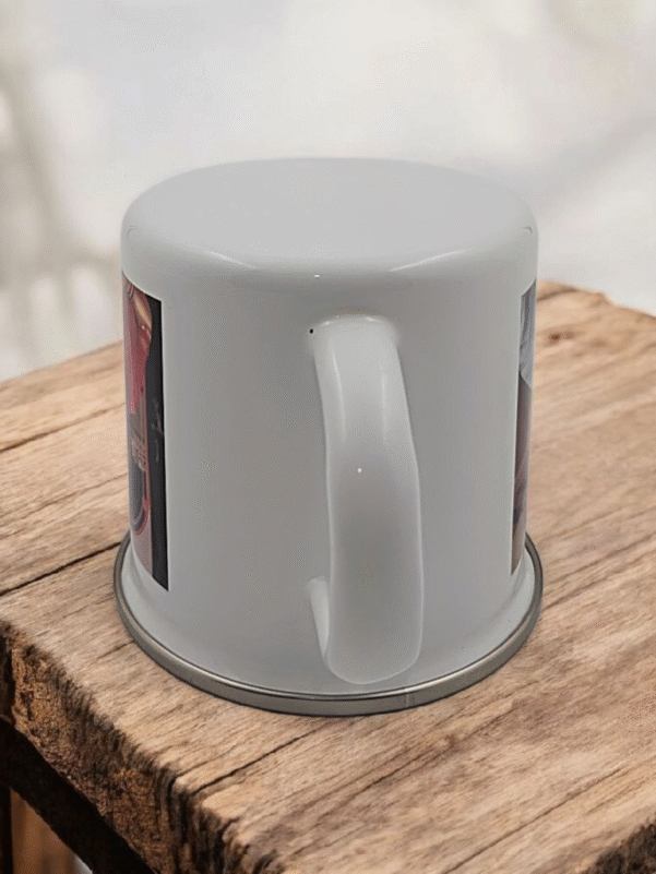 Personalized Photo Enamel Mug