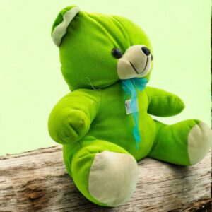 Green Soft Teddy Bear for Kids & Girls | Plush Huggable Stuffed Toy with Bow | Cute Gift for Birthday, Valentine’s Day & Baby Showers