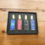 Luxury Perfume Gift Set with Ocean Blue, Arabian Rose, Black Man, and Turkish Oud